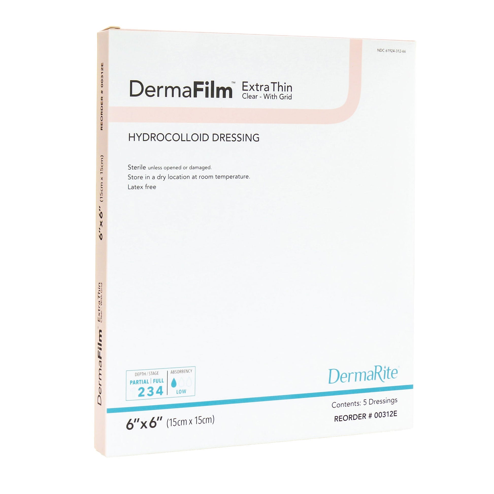 DermaFilm® Thin with Border Hydrocolloid Dressing
