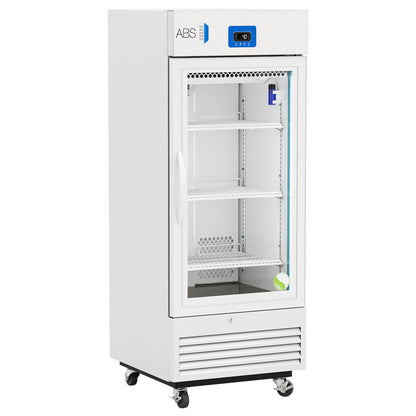 ABS Premier Upright Refrigerator Laboratory Use 12 cu.ft 1 Glass Swing Door Cycle Defrost