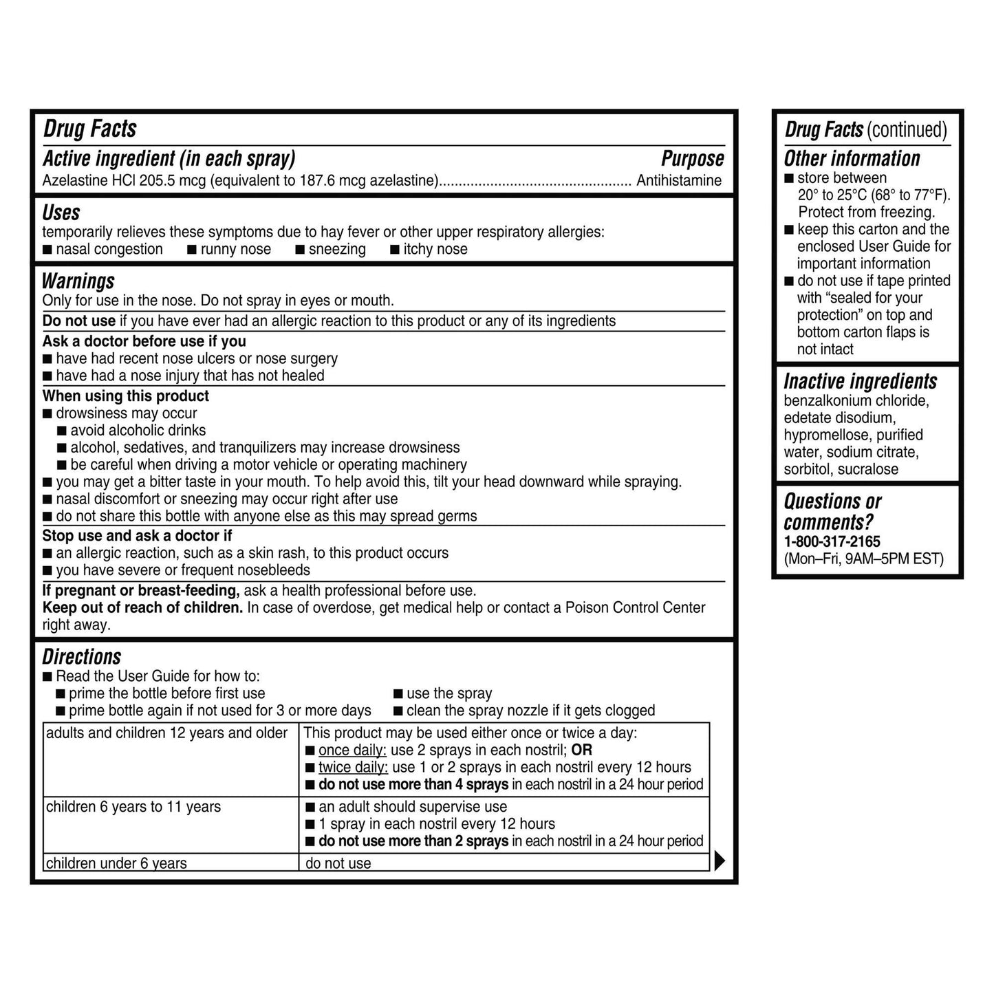 Astepro Allergy Antihistamine Nasal Spray