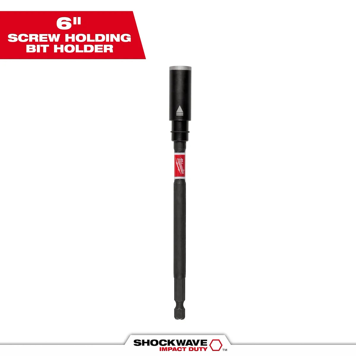 Milwaukee SHOCKWAVE Impact Duty 6" Screw Holding Bit Holder 48-32-7904 | 1/4" Drive