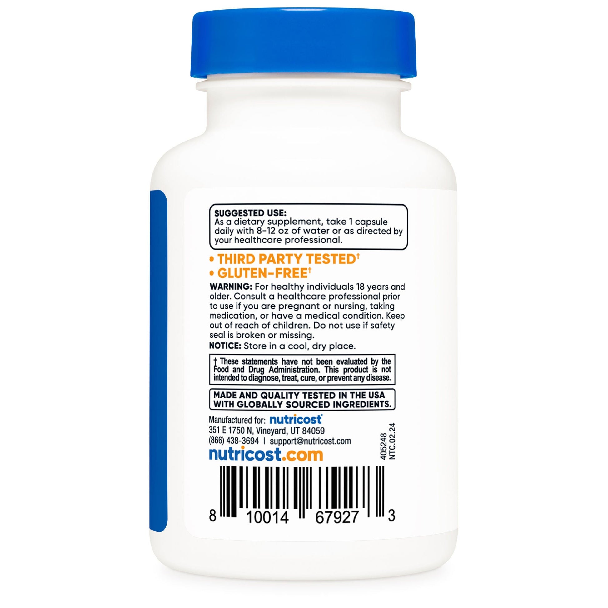 nutricost® KSM-66® Ashwagandha Root Extract and Black Pepper Extract