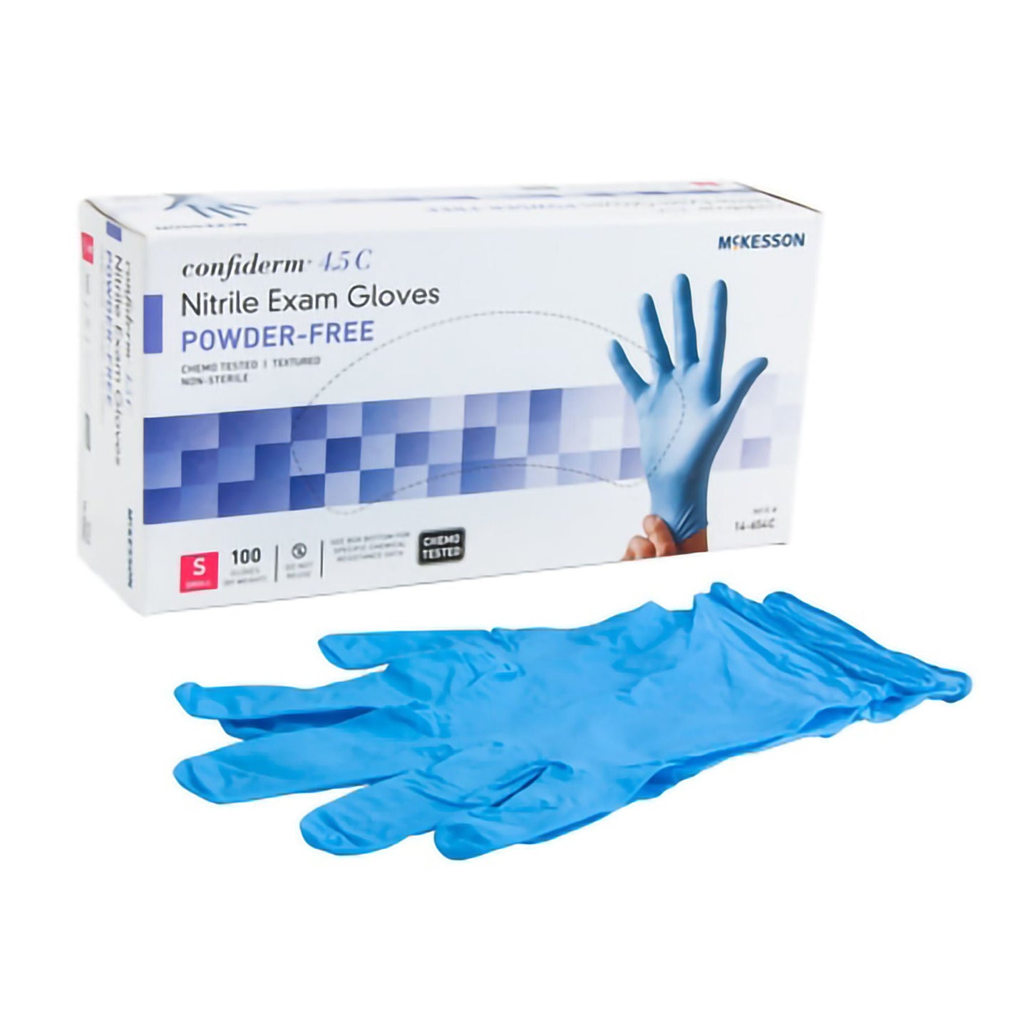 McKesson Confiderm® 4.5C Nitrile Exam Gloves, Blue