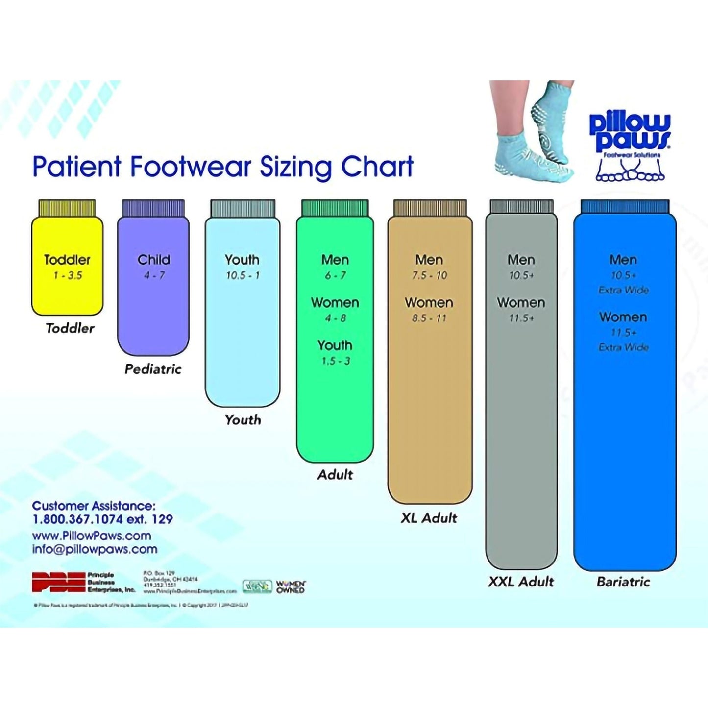 Pillow Paws® Ankle High Double Imprint Terries™ Slipper Socks, 3X-Large/X-Wide