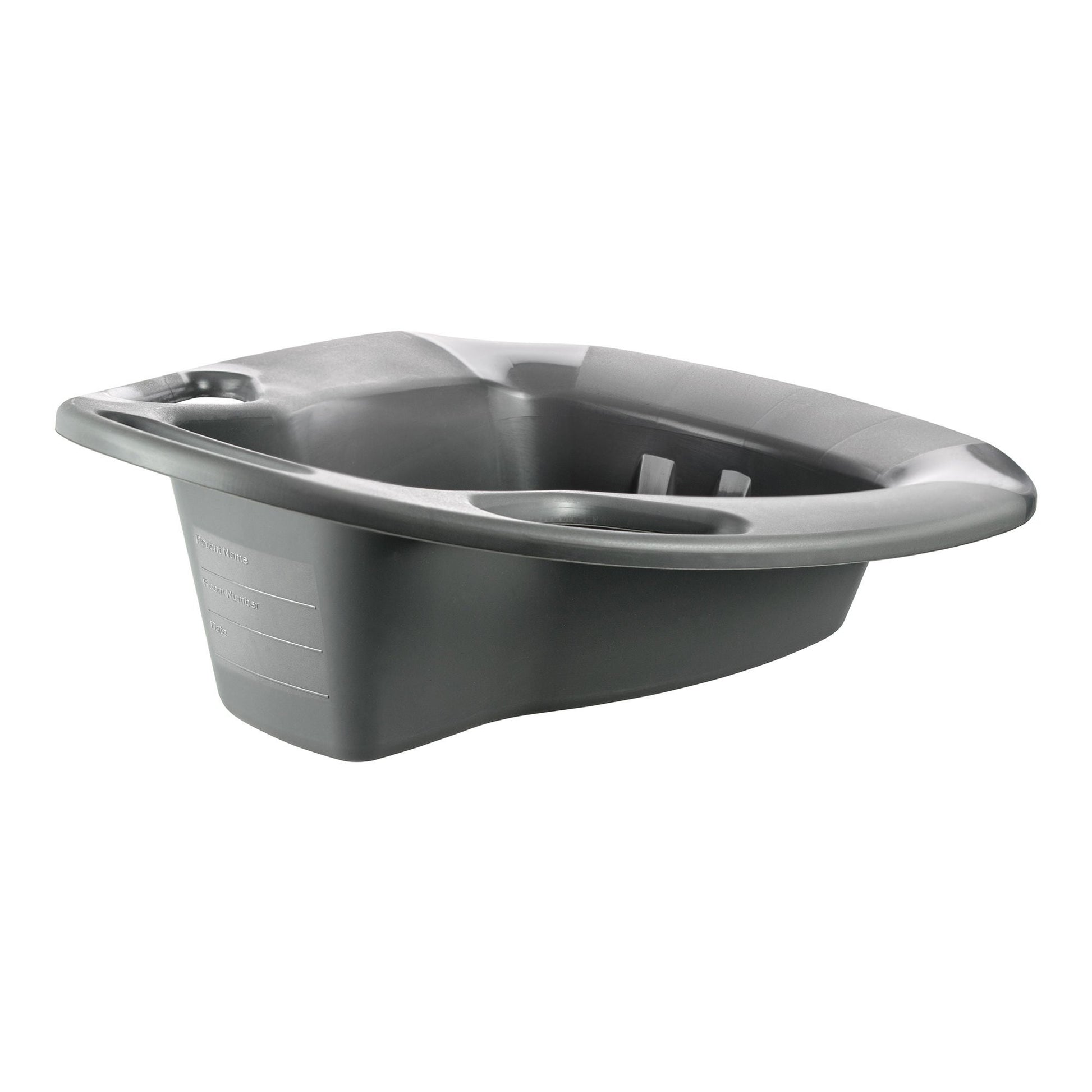 McKesson Stackable Bedpan, nonstick Plastic, Graphite Color