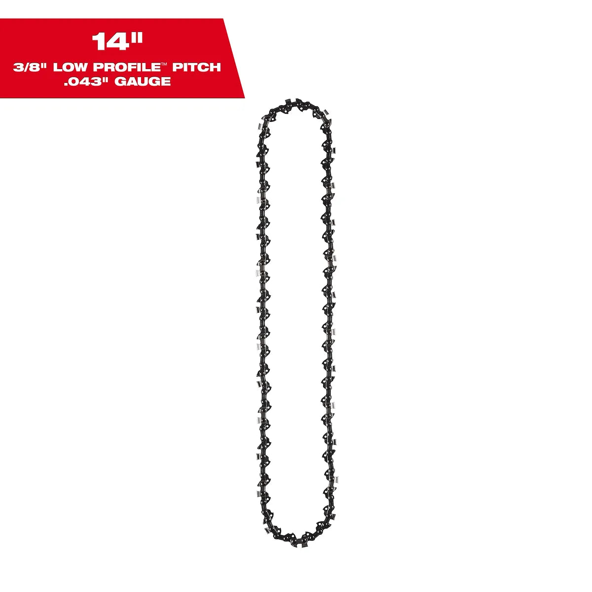 Milwaukee 14" 3/8" LOW PROFILE Pitch, .043" Gauge Saw Chain 49-16-2749