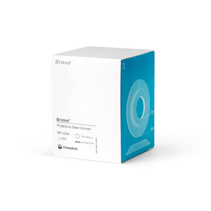 Brava Ostomy Seal Convex, Starter Hole (20mm) For Use with Ostomy Pouch