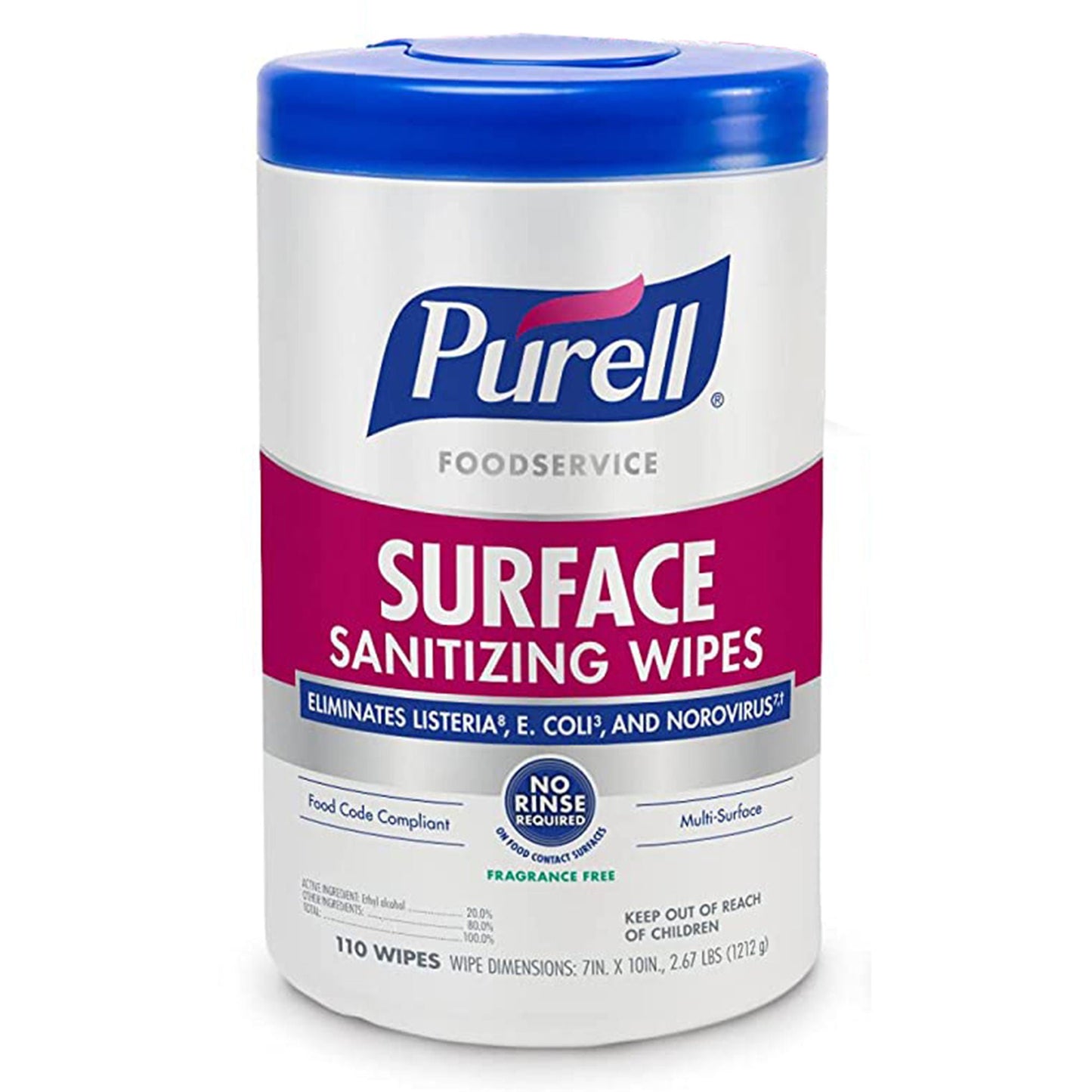 Purell® Foodservice Ethyl Alcohol Surface Sanitizing Wipes