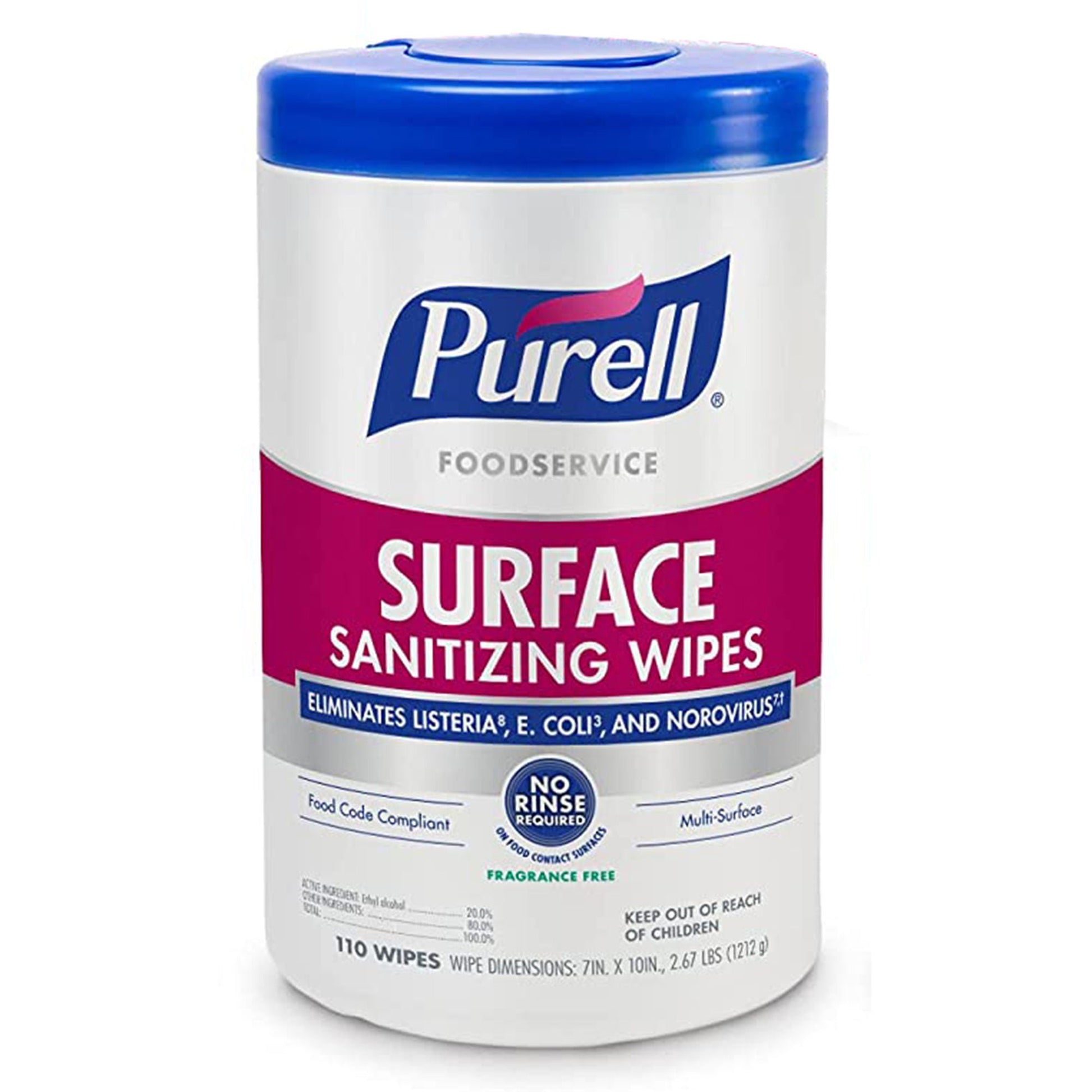 Purell® Foodservice Ethyl Alcohol Surface Sanitizing Wipes