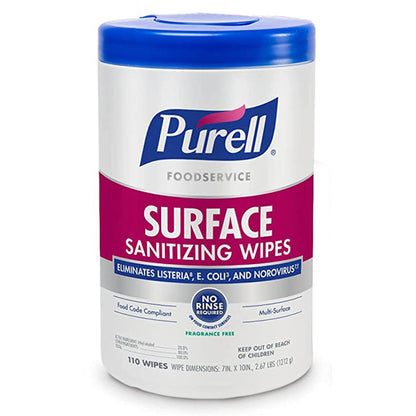 Purell® Foodservice Ethyl Alcohol Surface Sanitizing Wipes