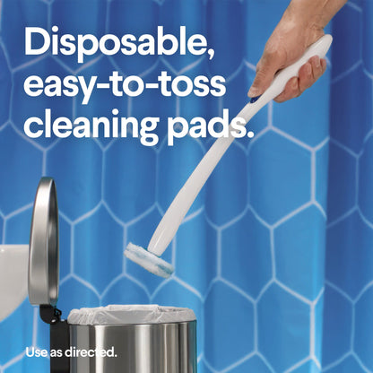 Clorox Toilet Bowl Cleaner Disinfecting Refill Pads Blue / White, 3 Inch, Sponge Head