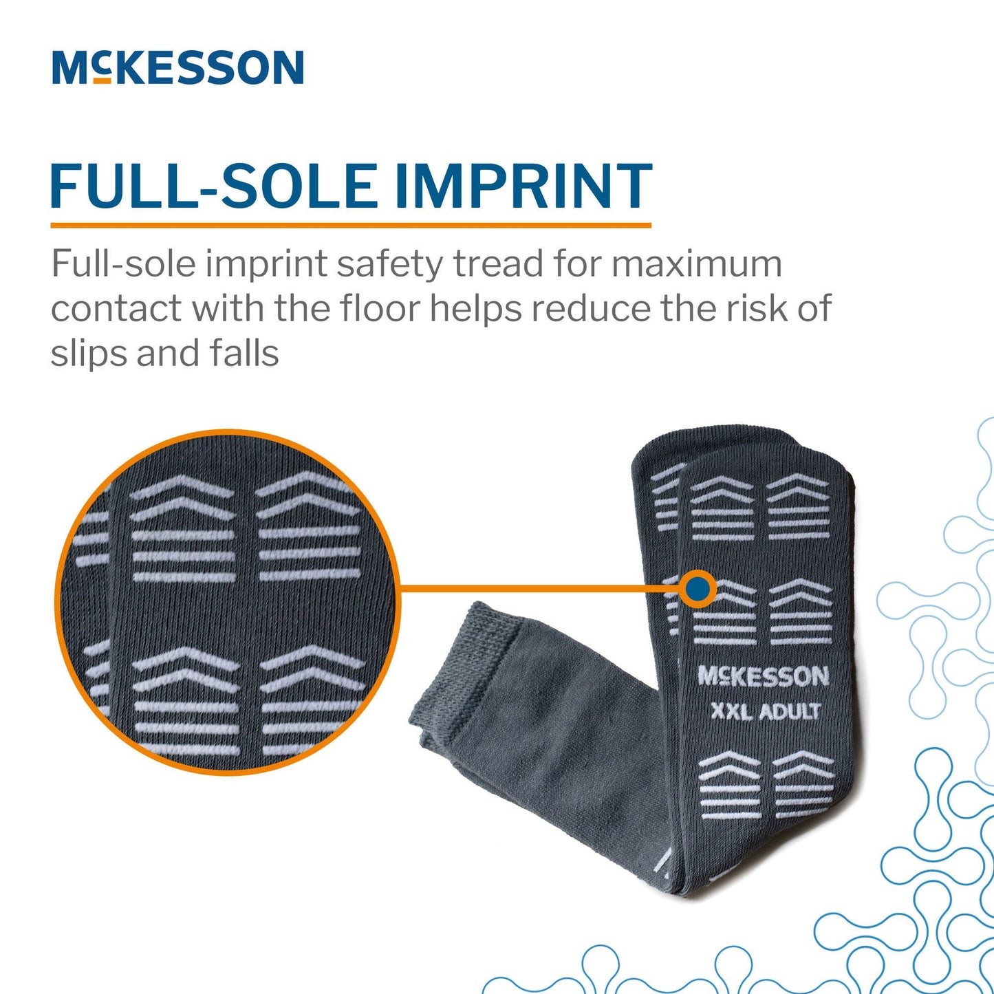 McKesson Slipper Socks, Double Tread, 2X-Large, Gray