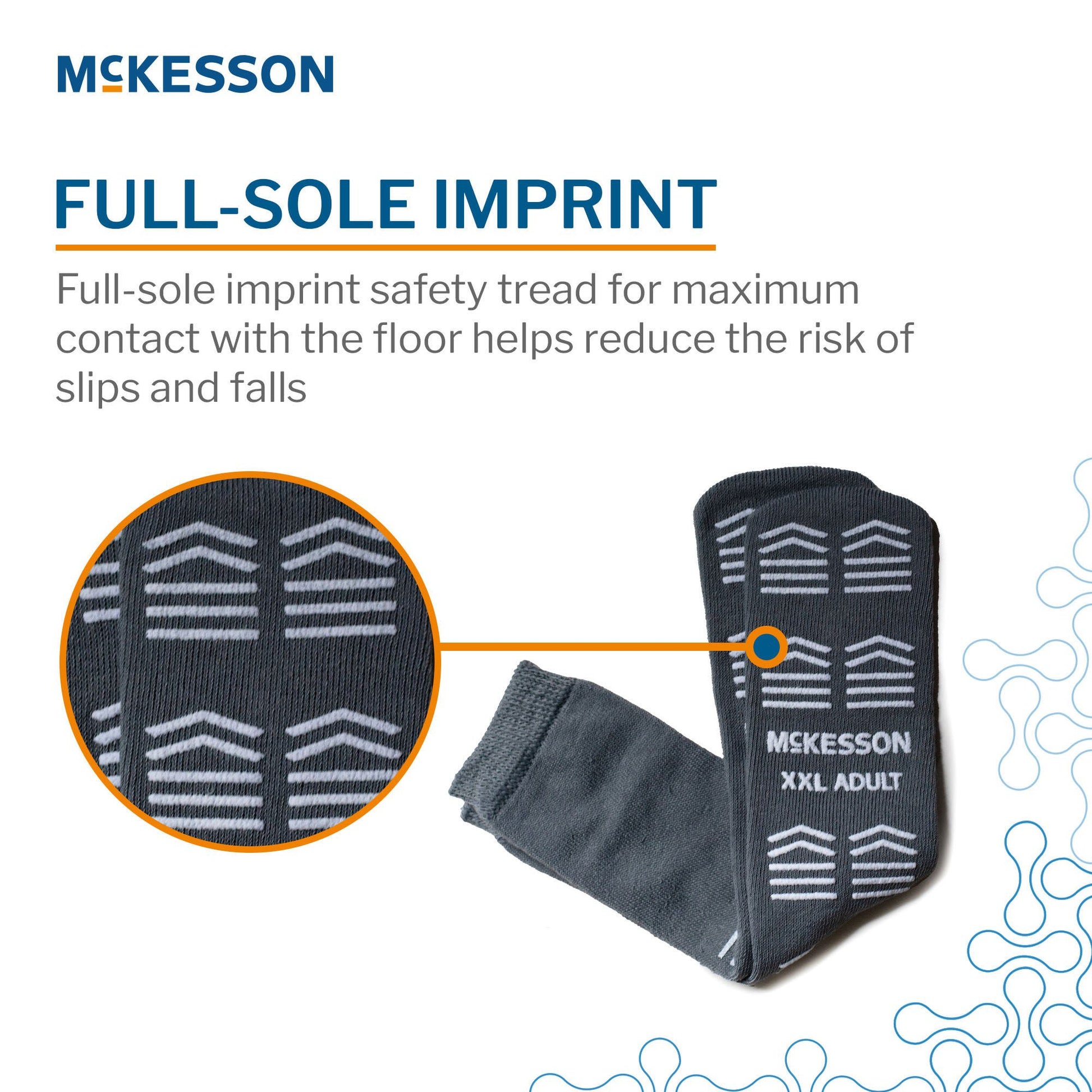 McKesson Slipper Socks, Double Tread, 2X-Large, Gray