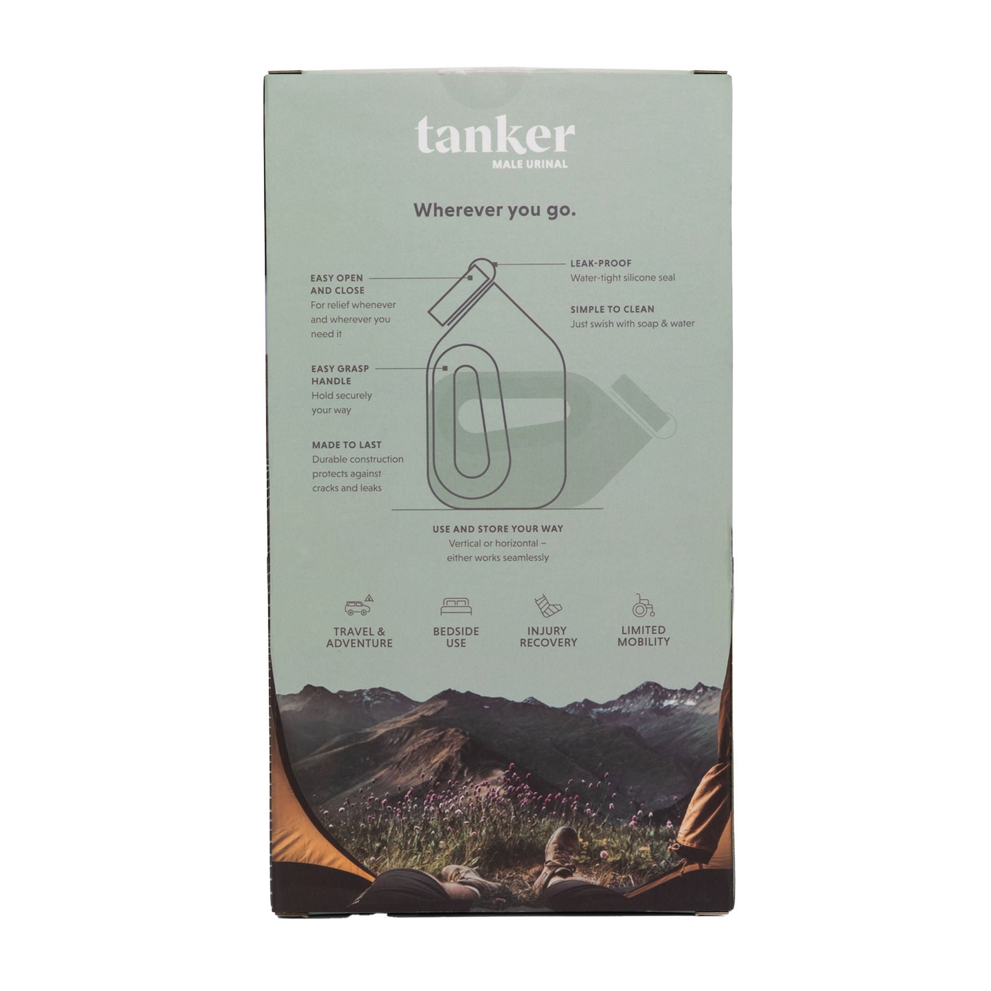 Tanker Portable Male Urinal, Khaki Green