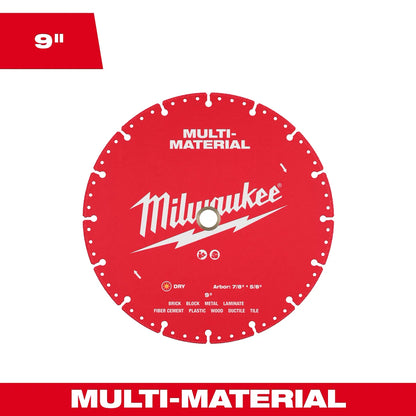 Milwaukee 9" Multi-Material Diamond Blade 49-93-9609 | Diamond Coated