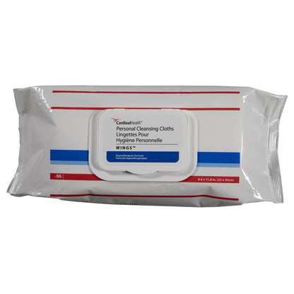 Cardinal Health™ Wings™ Personal Cleansing Cloths, Soft Pack