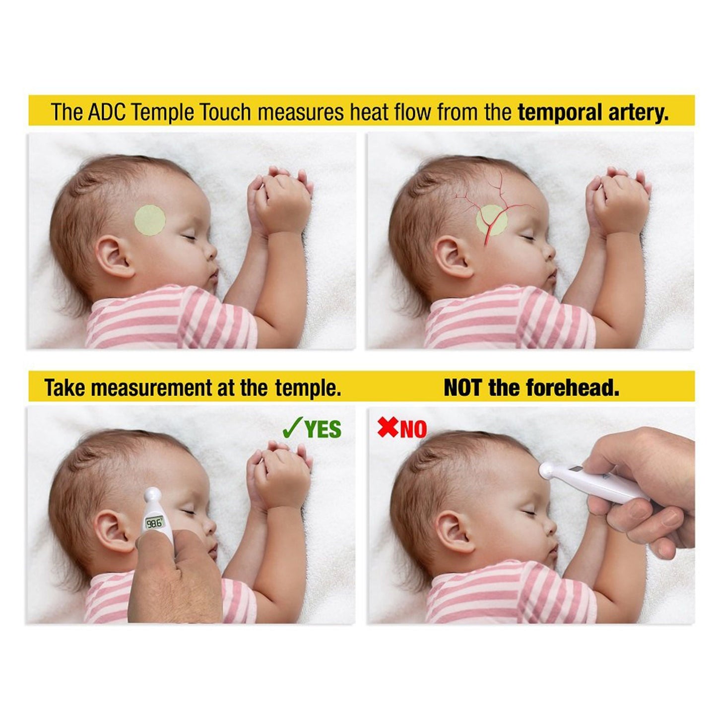ADC AdTemp 427 TempleTouch Digital Temporal Thermometer
