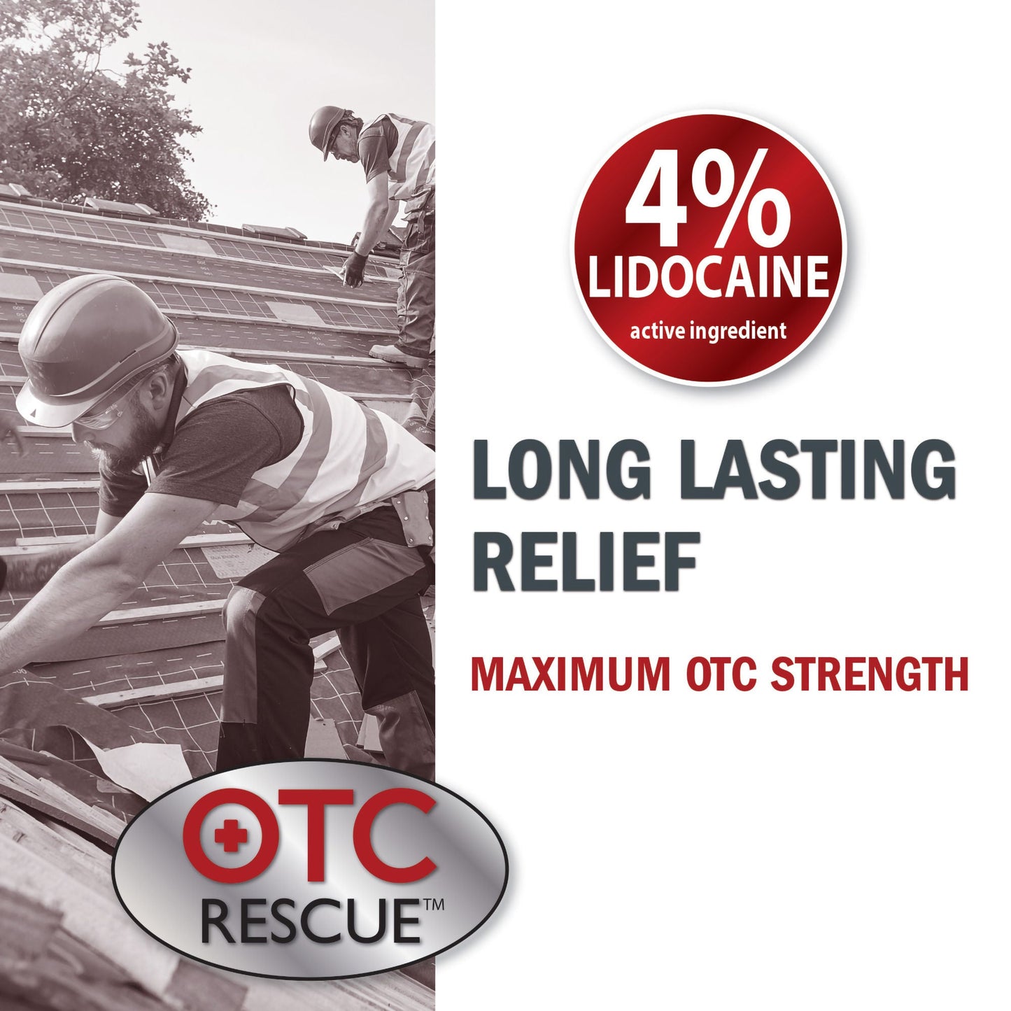 OTC Rescue™ Lidocaine Topical Pain Relief Patch
