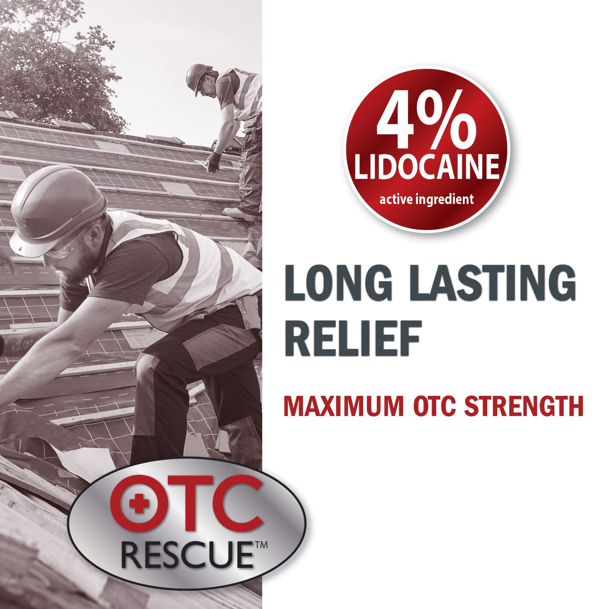 OTC Rescue™ Lidocaine Topical Pain Relief Patch
