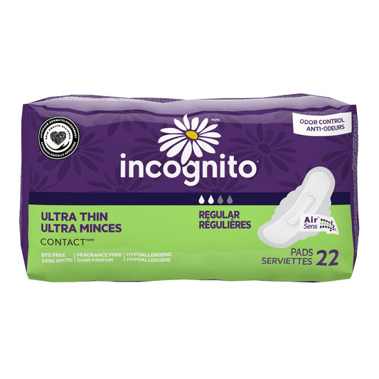 Incognito Ultra Thin Feminie Pad Regular with Wings Regular Absorbency