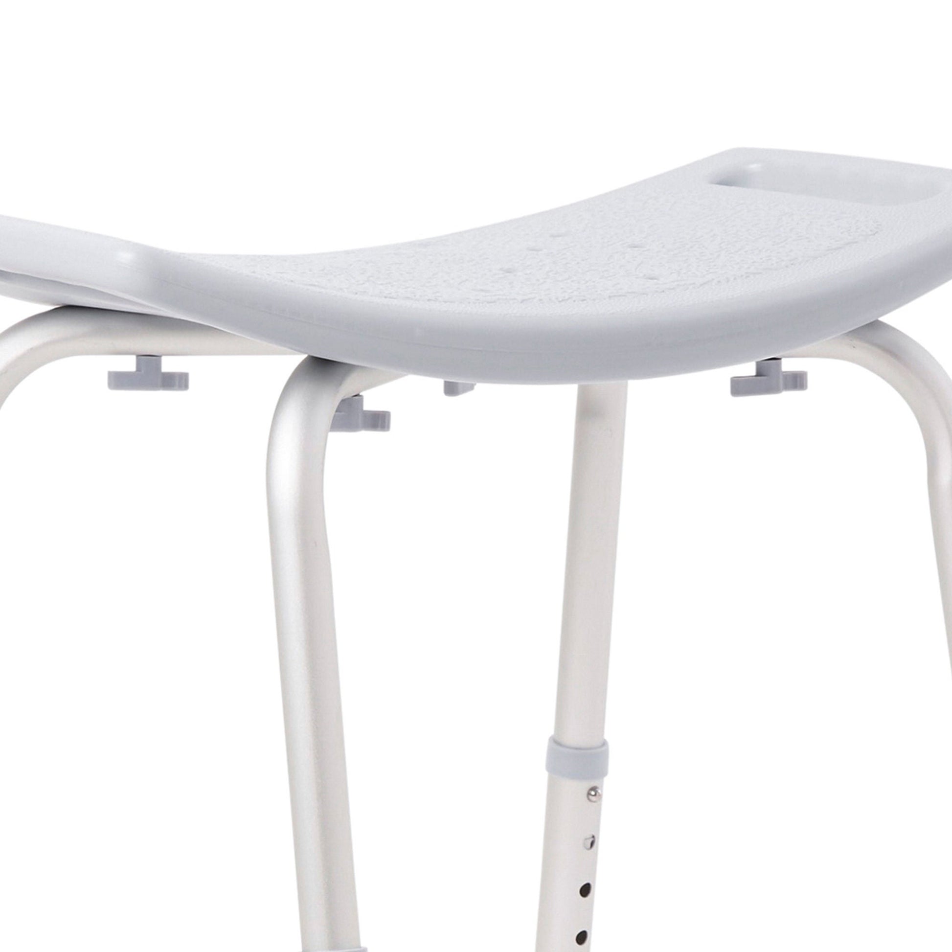 McKesson Aluminum Bath Bench Without Backrest, 15.5 – 19.5 Inch, Gray