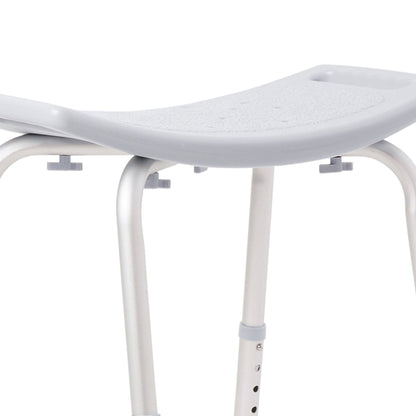 McKesson Aluminum Bath Bench Without Backrest, 15.5 – 19.5 Inch, Gray