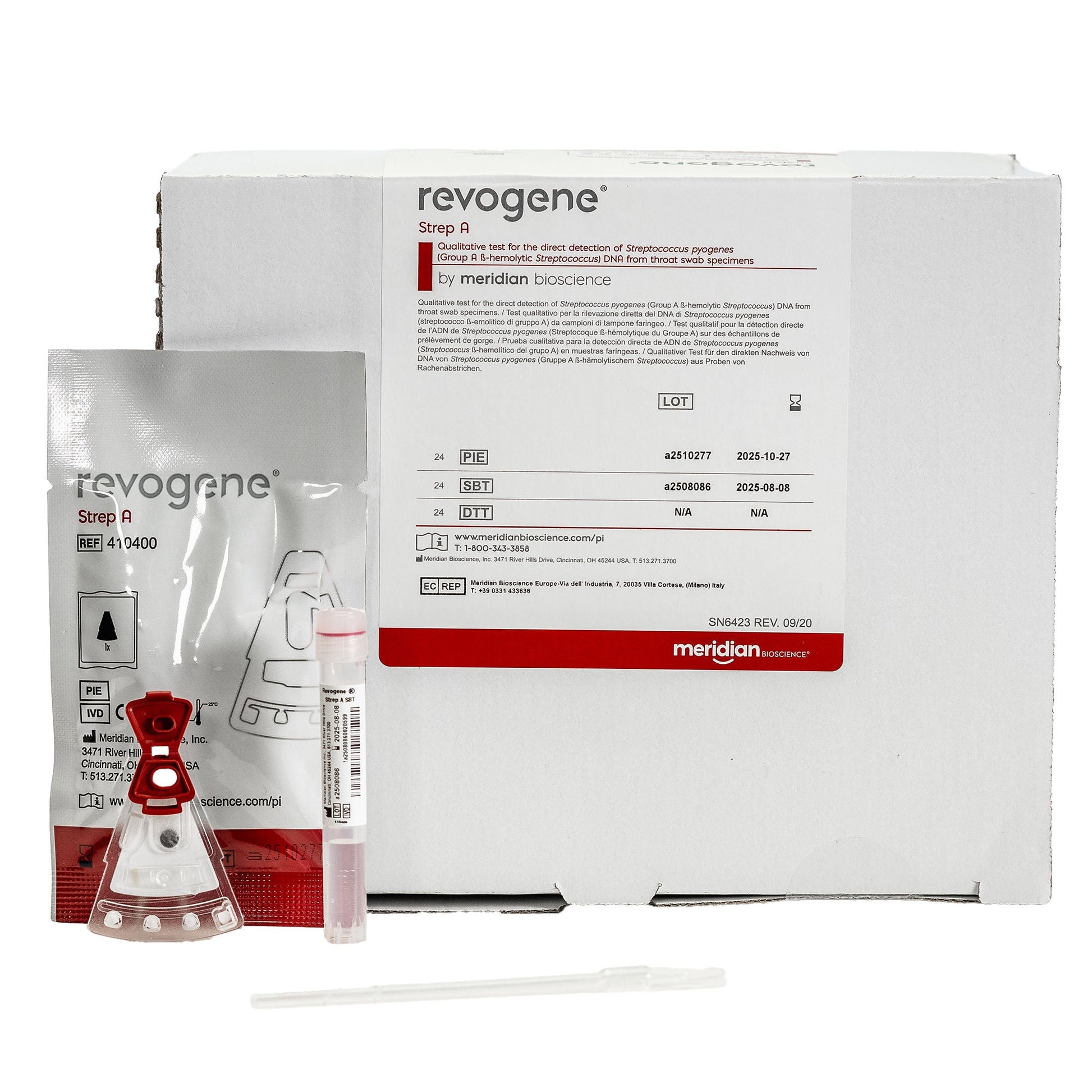 Revogene Strep A Respiratory Test Kit Strep A Test 24 Tests CLIA Non-Waived