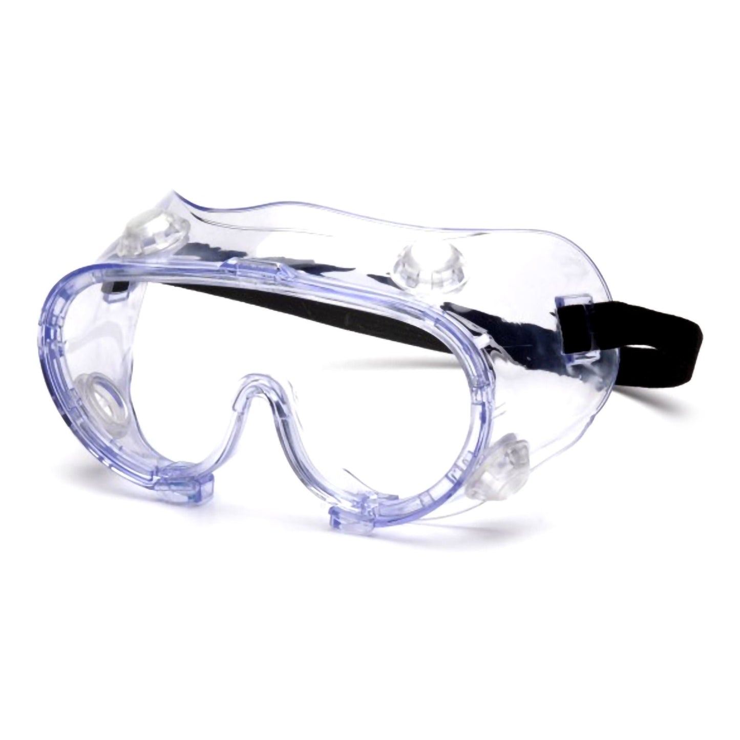 Pyramex Protective Goggles Fit Over Uncoated Clear Tint Polycarbonate Lens Clear Frame Elastic Strap One Size Fits Most