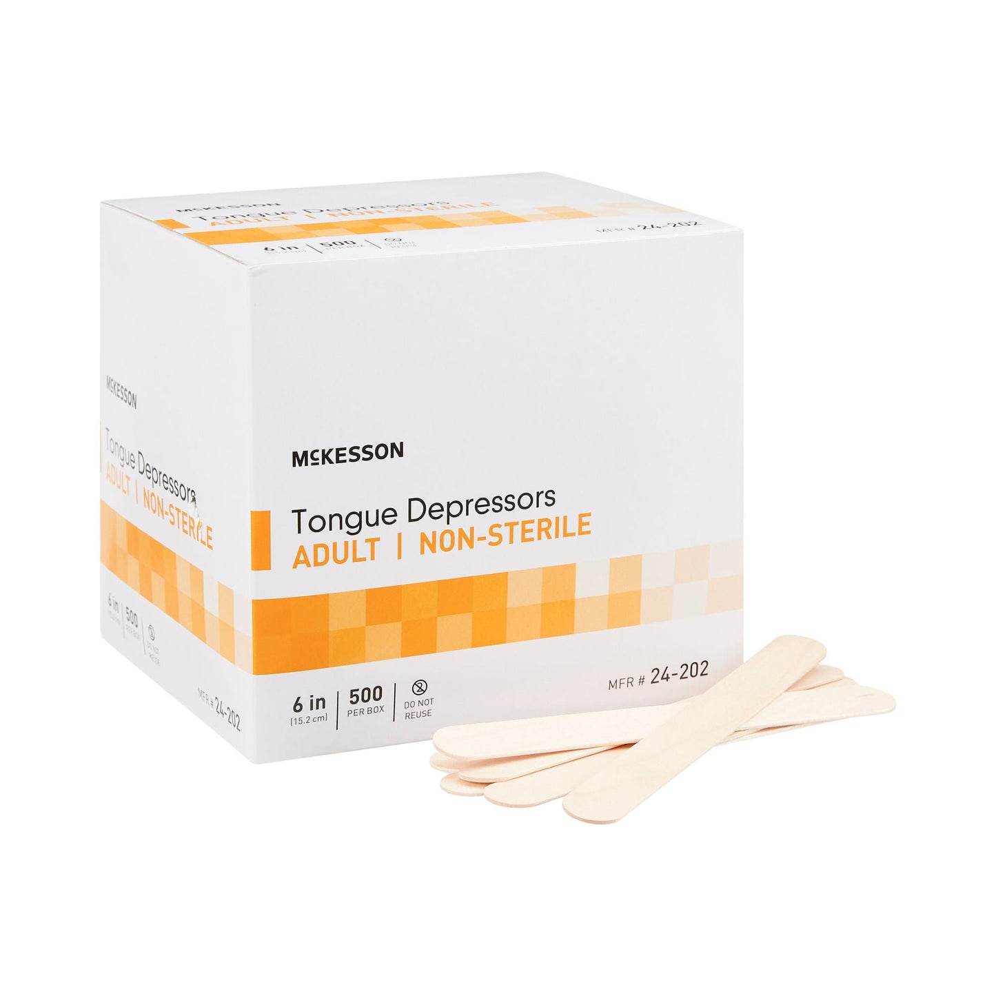 McKesson Tongue Depressors for Adult Use, Nonsterile – Case of 10