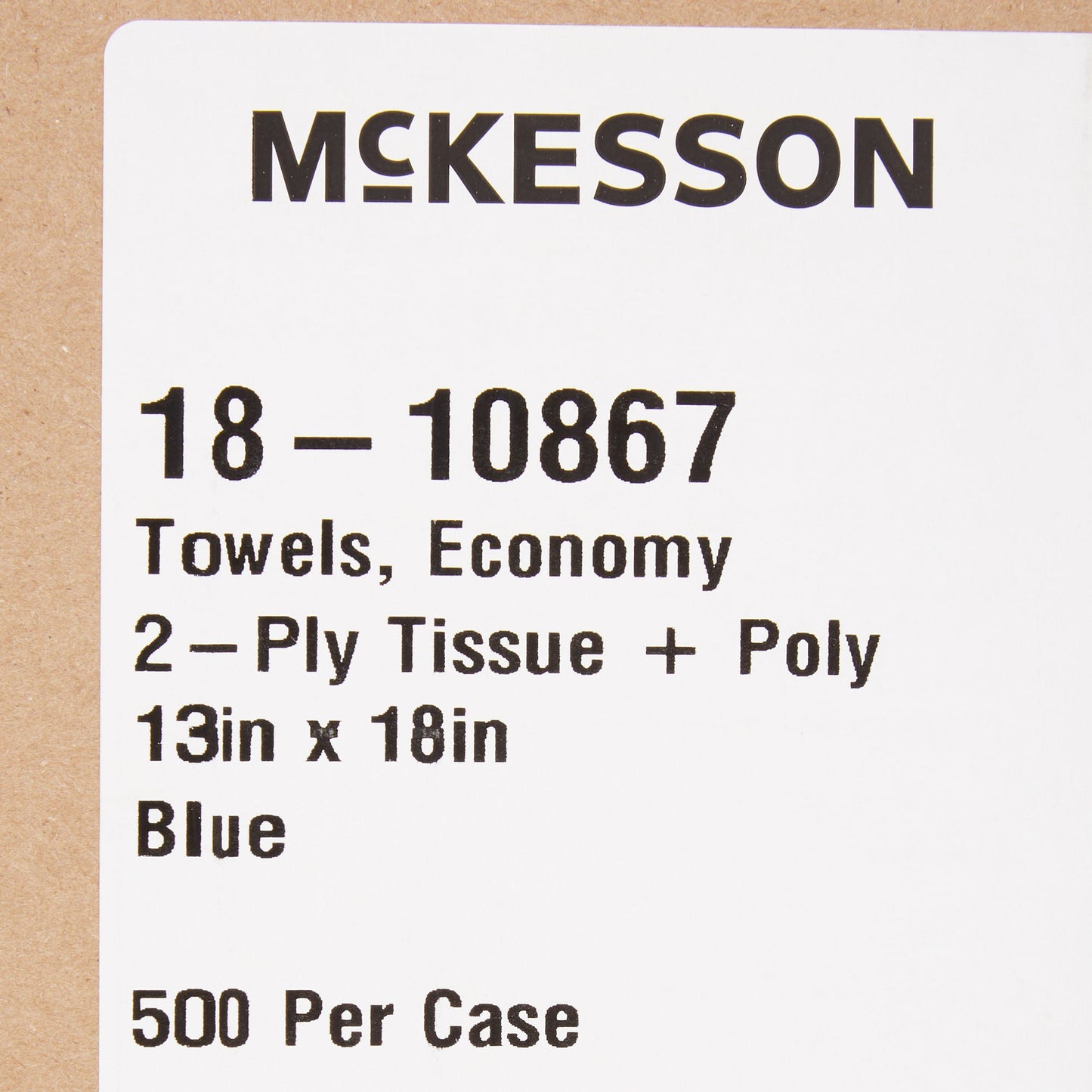 McKesson Deluxe Nonsterile Blue Procedure Towel
