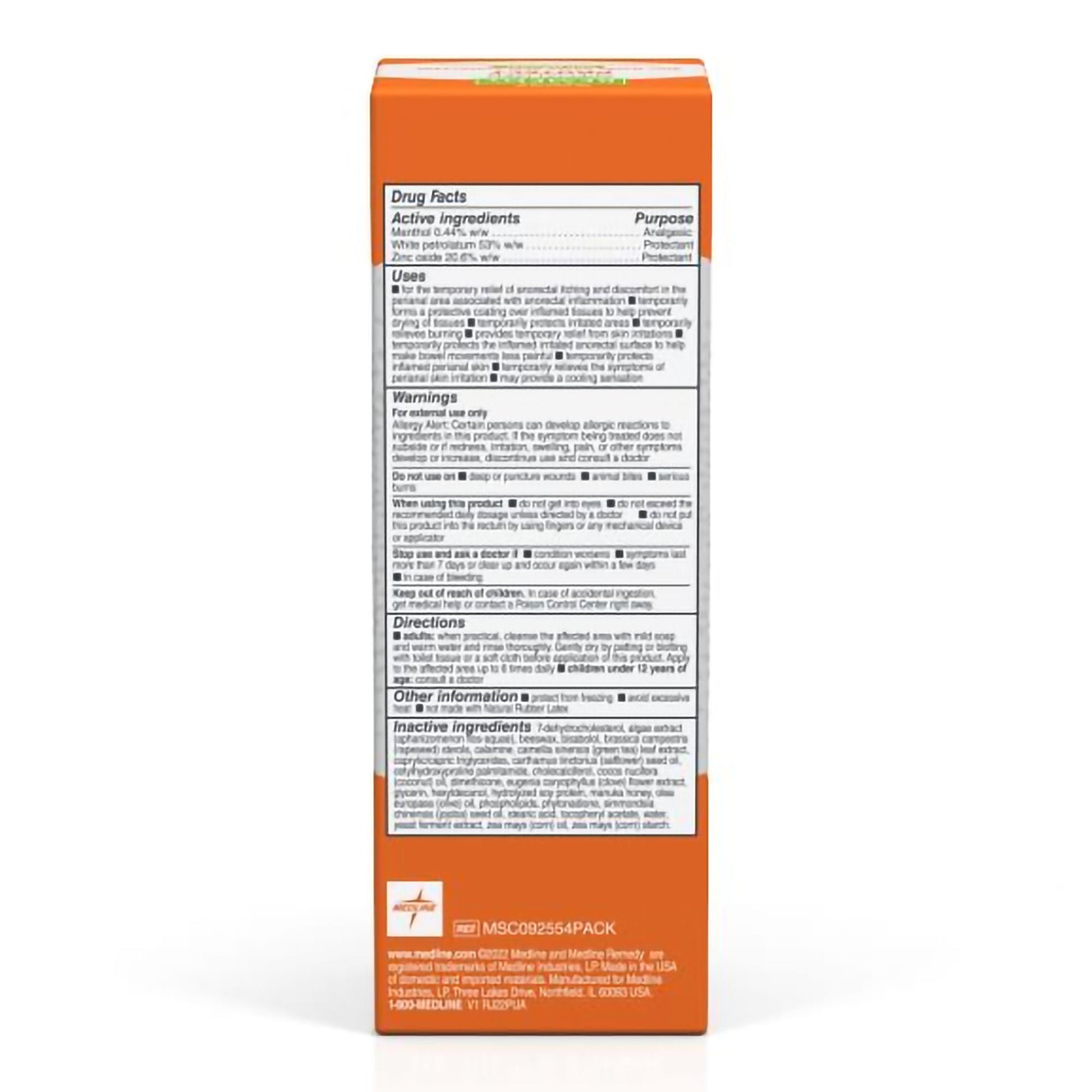 Medline Remedy Specialized Protect Skin Protectant Individual Packet Unscented Paste CHG Compatible