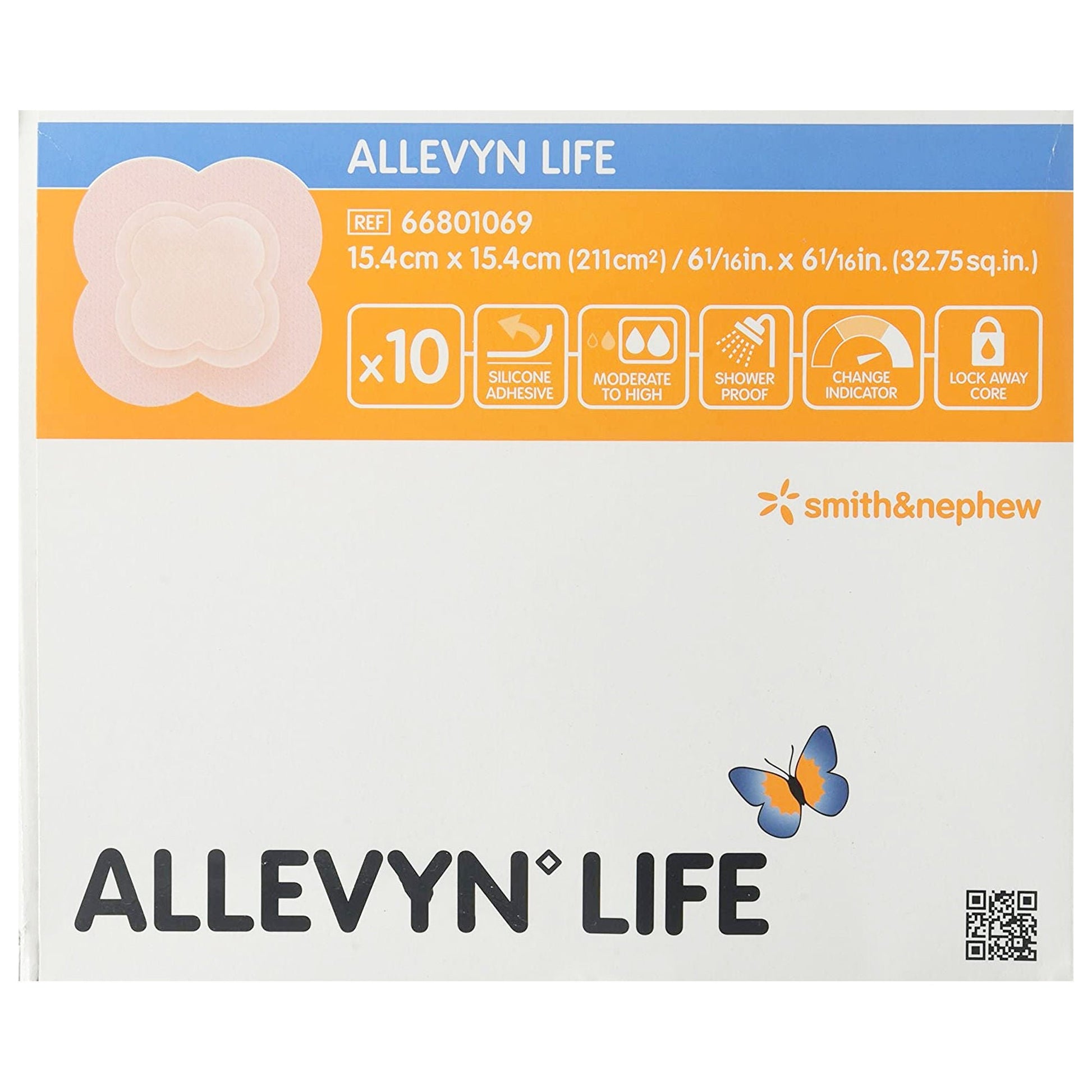 Allevyn Life Silicone Foam Dressing, Quadrilobe