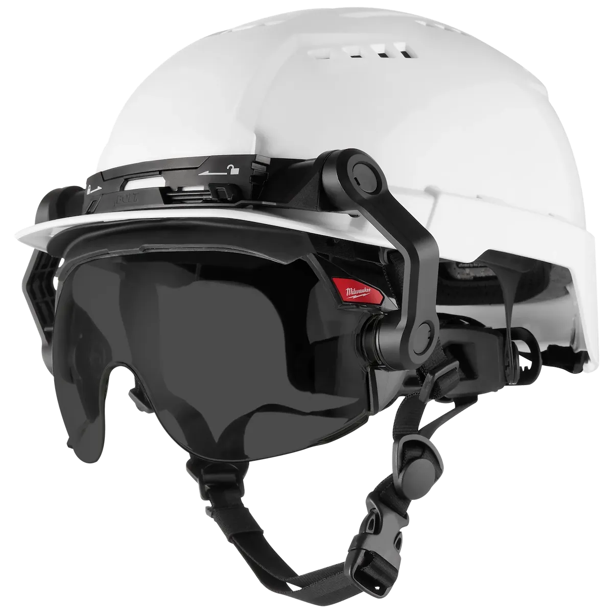 Milwaukee 10pk Gasketed Tinted Eye Visor Replacement Lenses (BOLT Safety Helmet & BOLT Hard Hat Mount) 48-73-1455 | 10-Piece