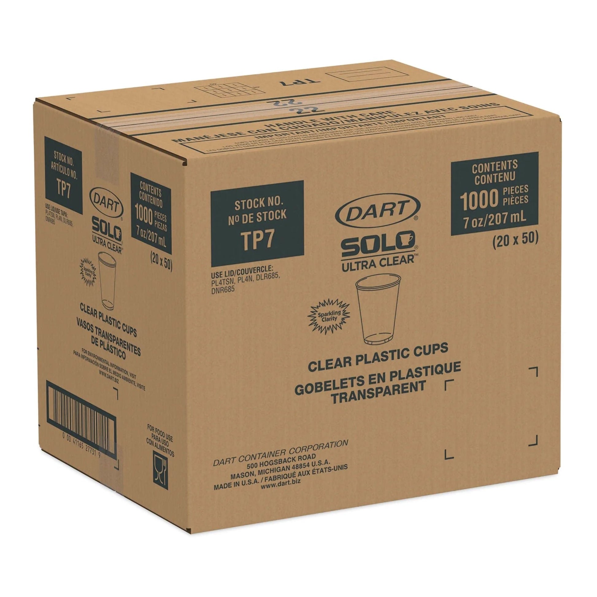 Solo® UltraClear™ Drinking Cup, capacity