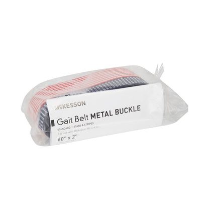 McKesson Stars and Stripes Gait Belt, 60 Inch