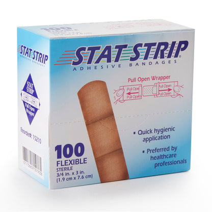 American® White Cross Stat Strip® Adhesive Strip