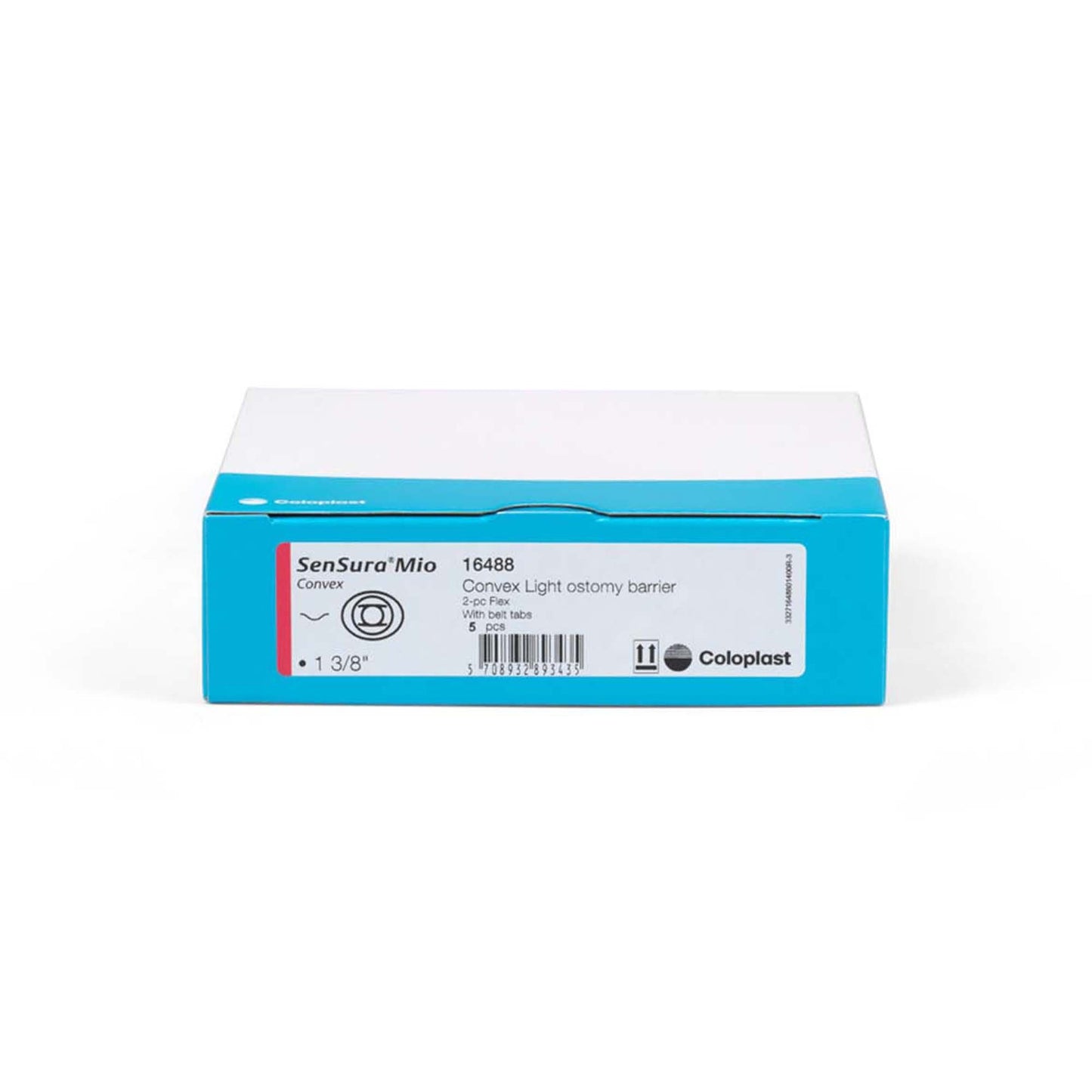 SenSura® Mio Convex Flex Ostomy Barrier, Stoma Opening, Red Color Match