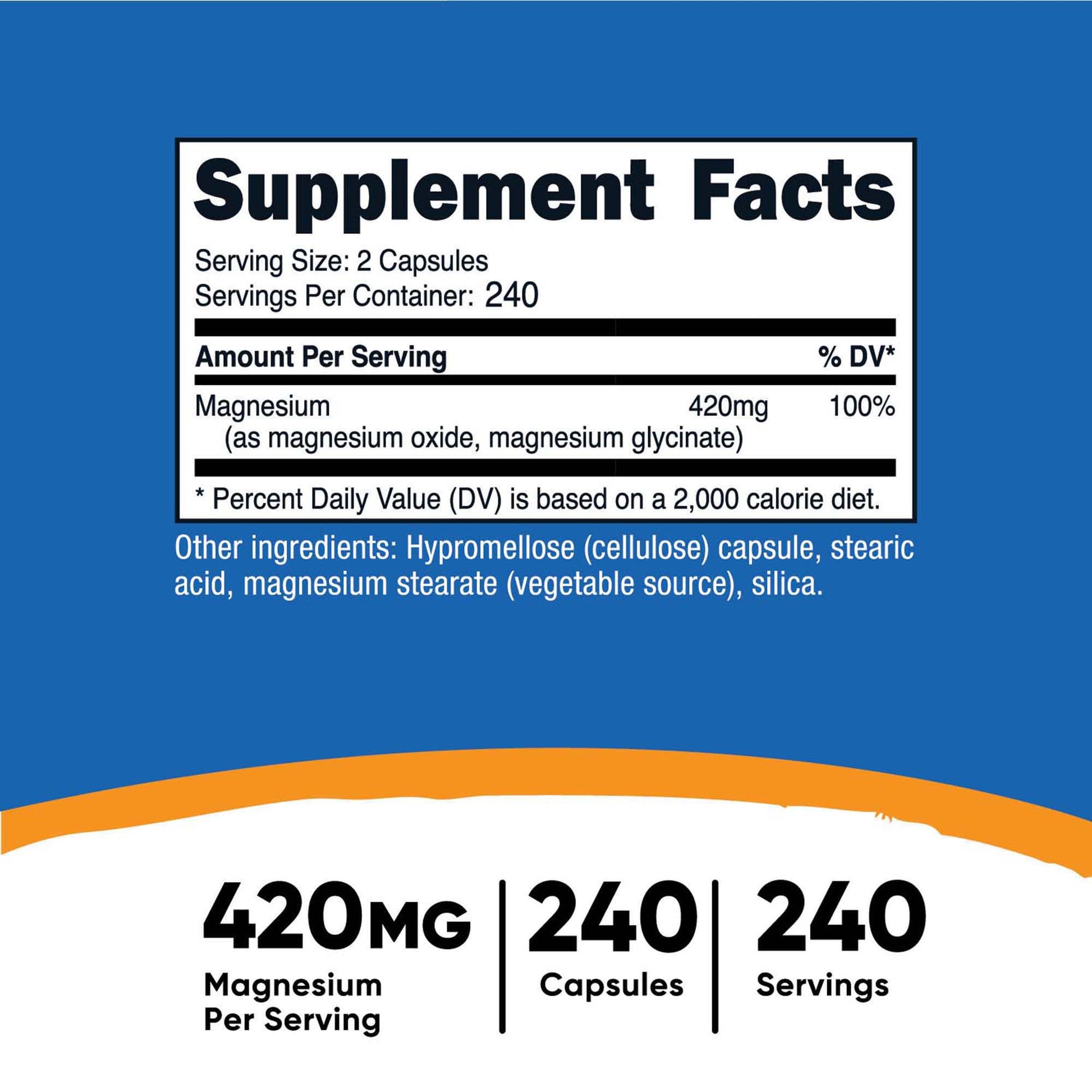 Nutricost® Magnesium+ (Extra Strength) Capsules