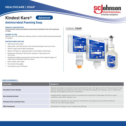 Kindest Kare® Advanced Antimicrobial Soap, Dispenser Refill Bottle