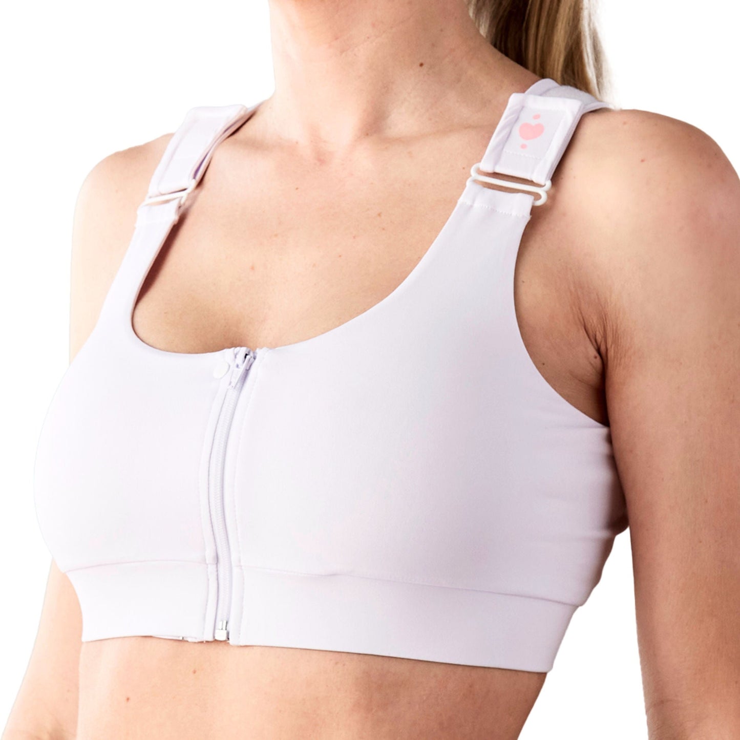 Shirl Post Surgical Bra, White, Medium