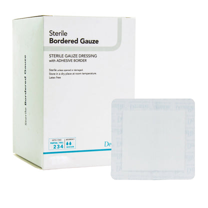 DermaRite® Gauze Adhesive Dressing, White, Sterile