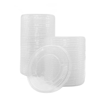 Medd Max LLC Portion Cup Lid Fits 3 to Cups Clear Polypropylene Disposable
