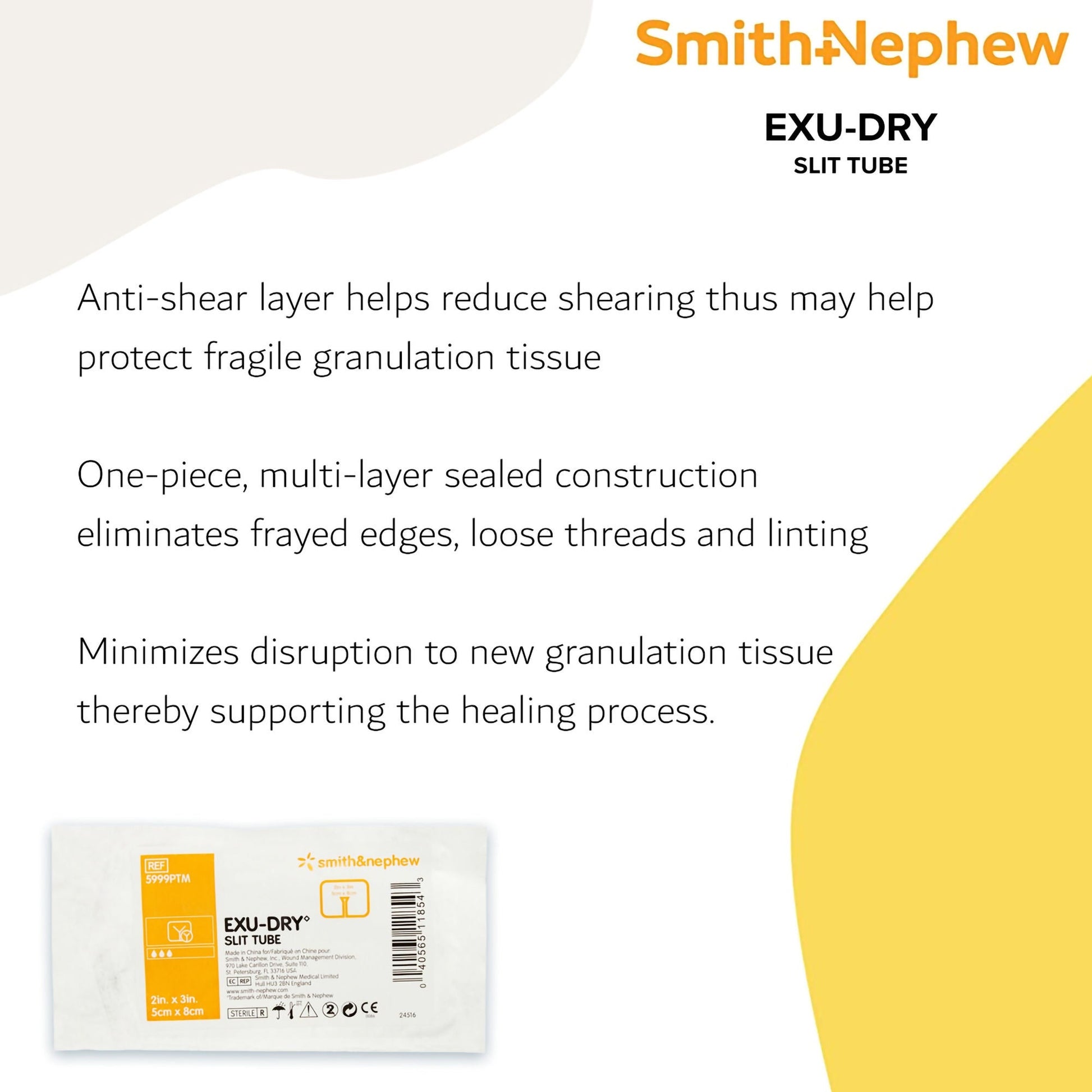 Exu-Dry Slit Tube Wound Dressing