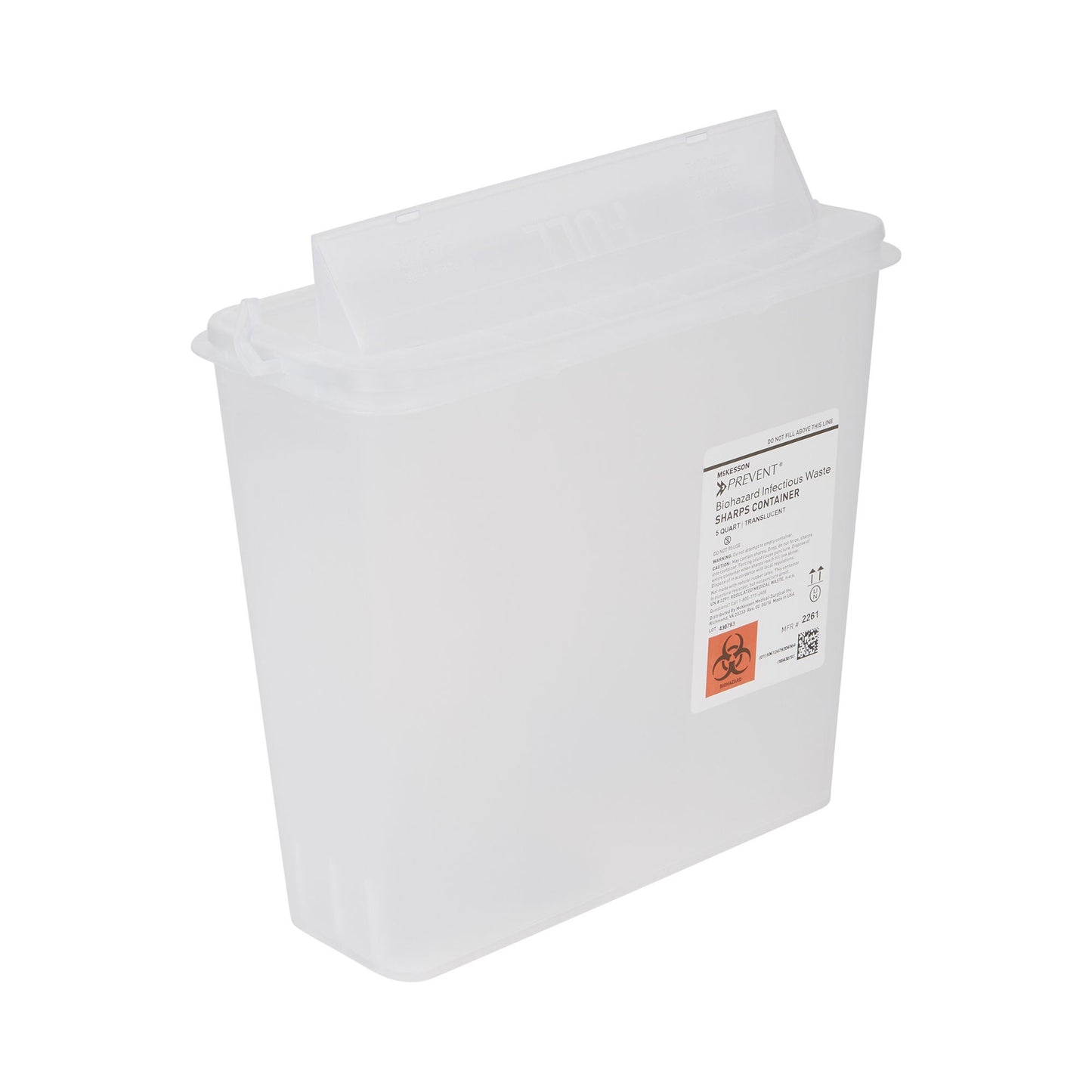 McKesson Prevent® Sharps Container, 1-1/4 Gallon