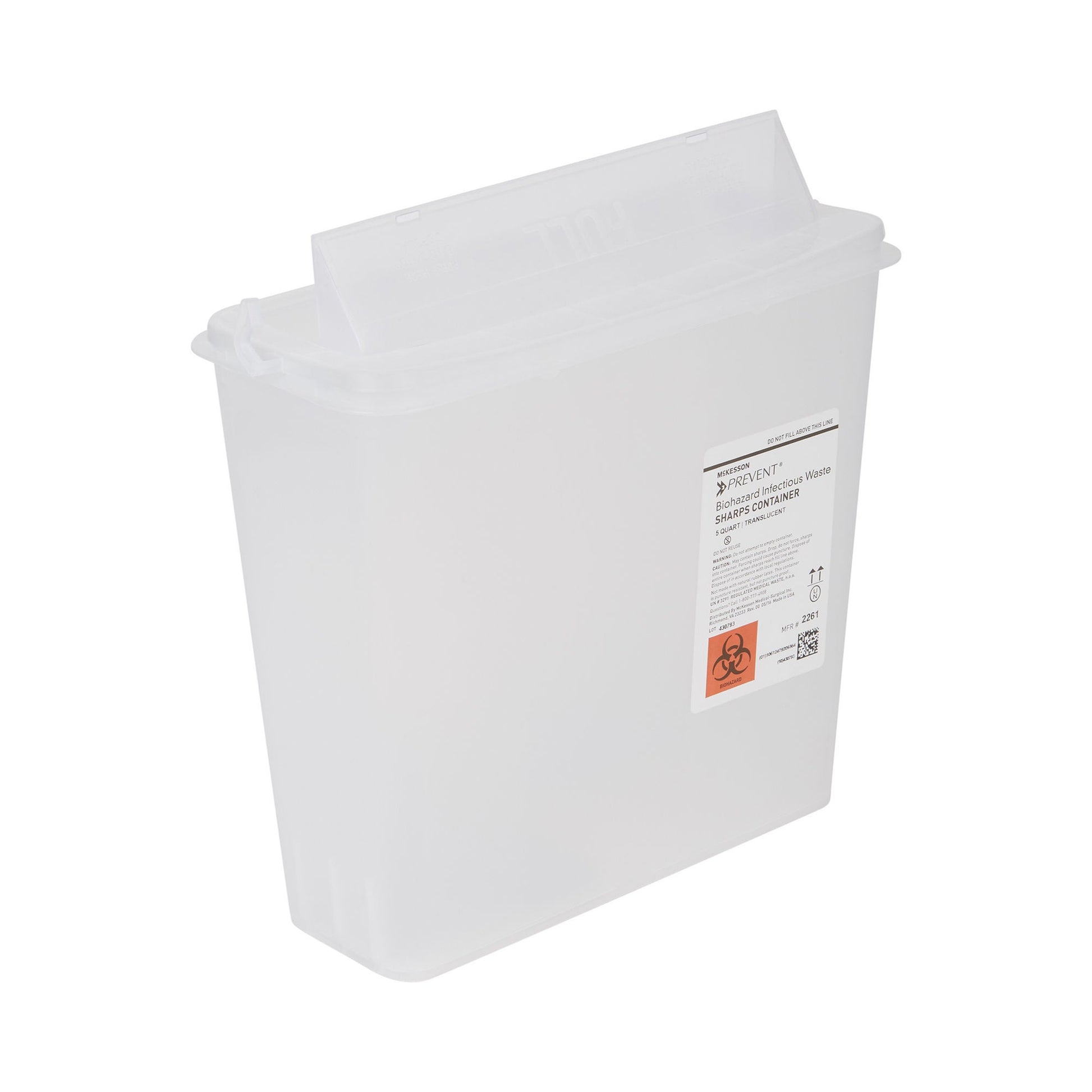 McKesson Prevent® Sharps Container, 1-1/4 Gallon