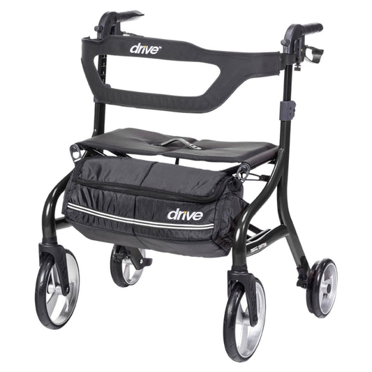 drive Nitro Sprint 4 Wheel Rollator Black Folding Aluminum Frame
