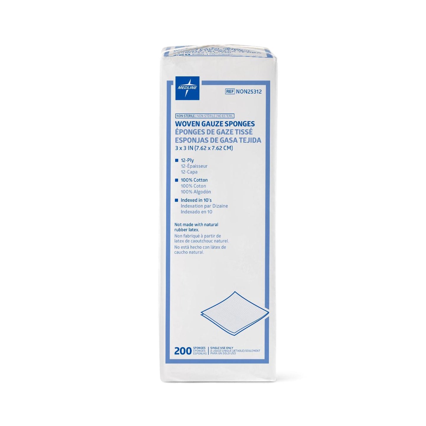 Medline Gauze Sponge, 12-Ply