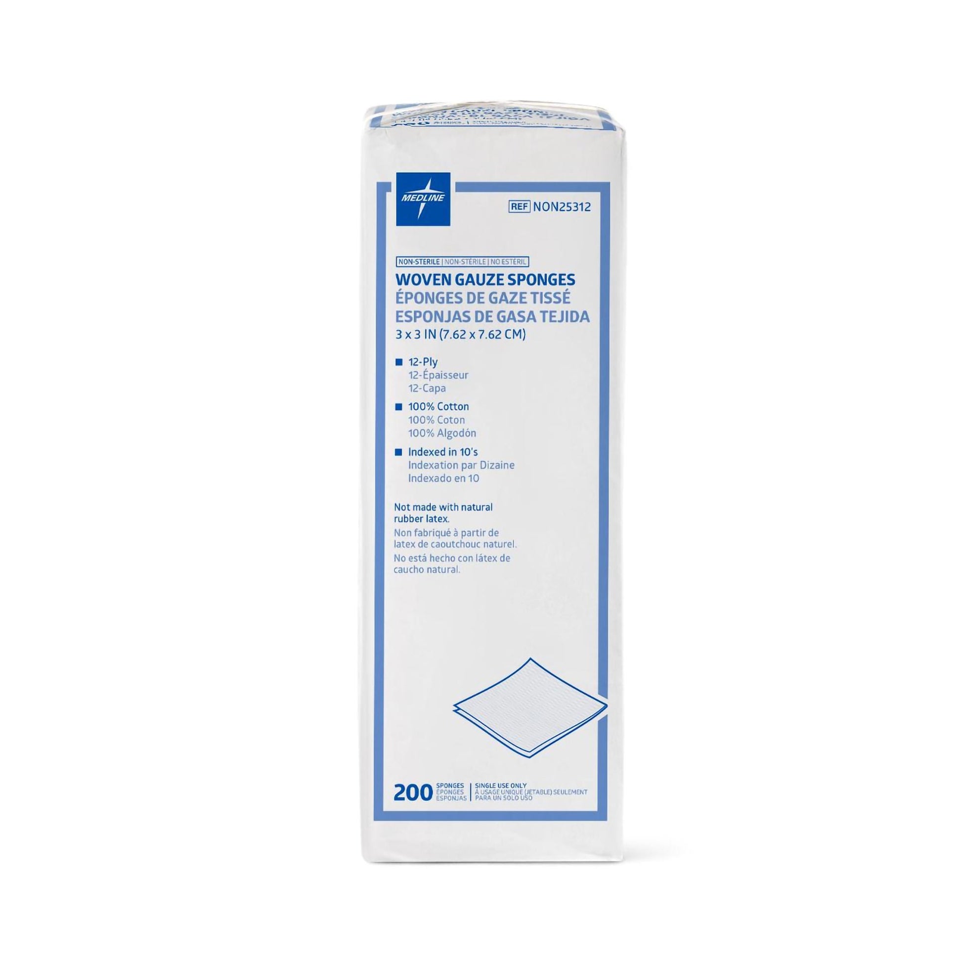 Medline Gauze Sponge, 12-Ply