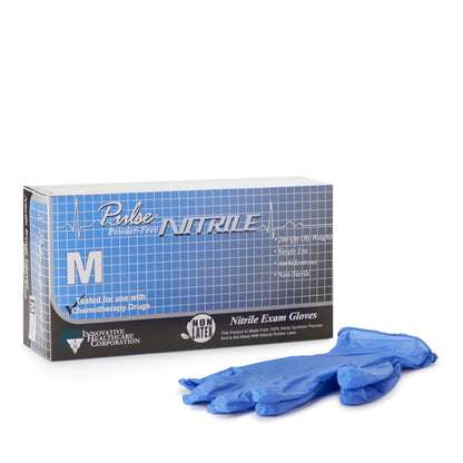 Pulse® Nitrile Exam Gloves, Aqua Blue
