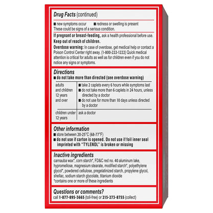 Tylenol® Extra Strength Acetaminophen Pain Relief