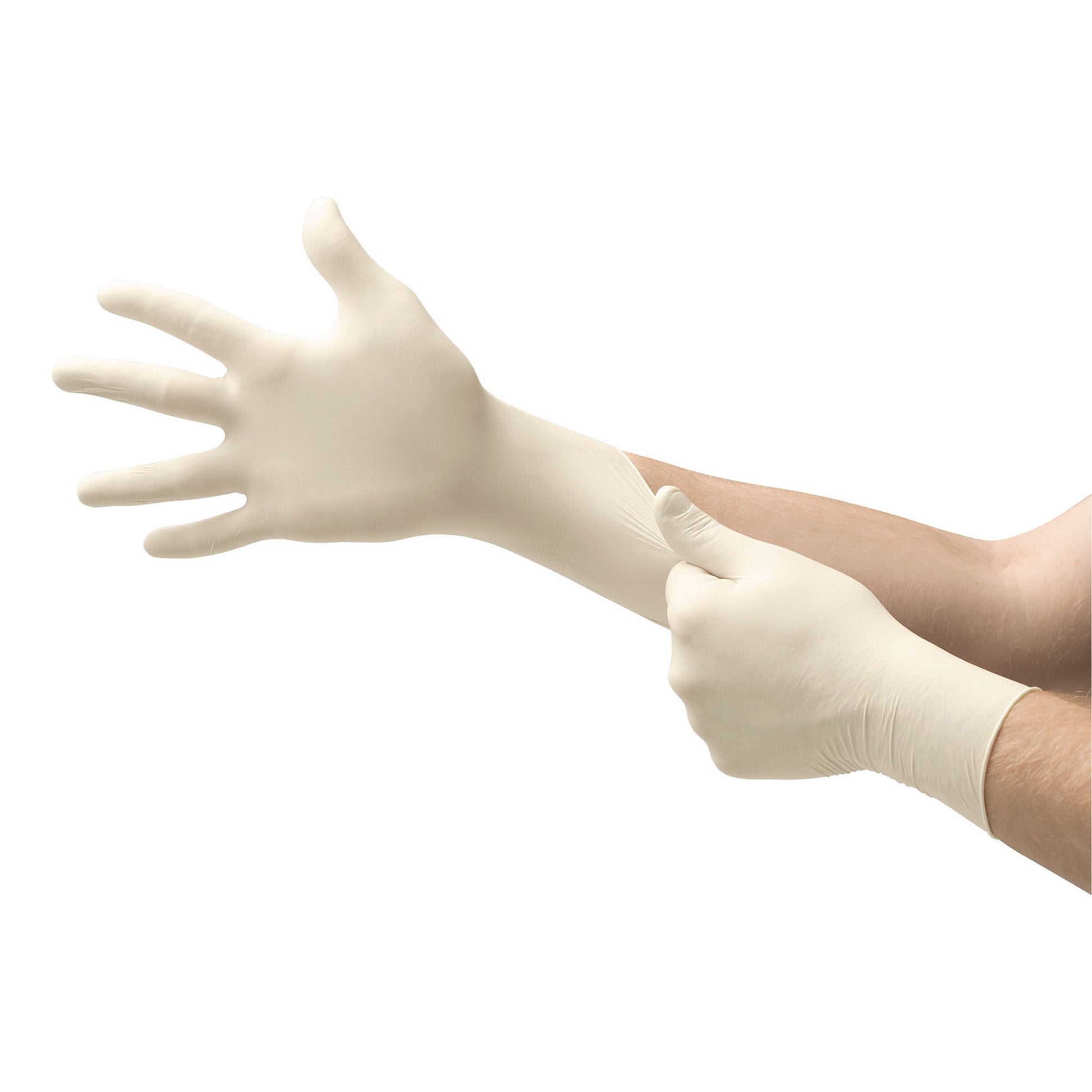 Diamond Grip Plus™ Latex Exam Gloves, White - view 5